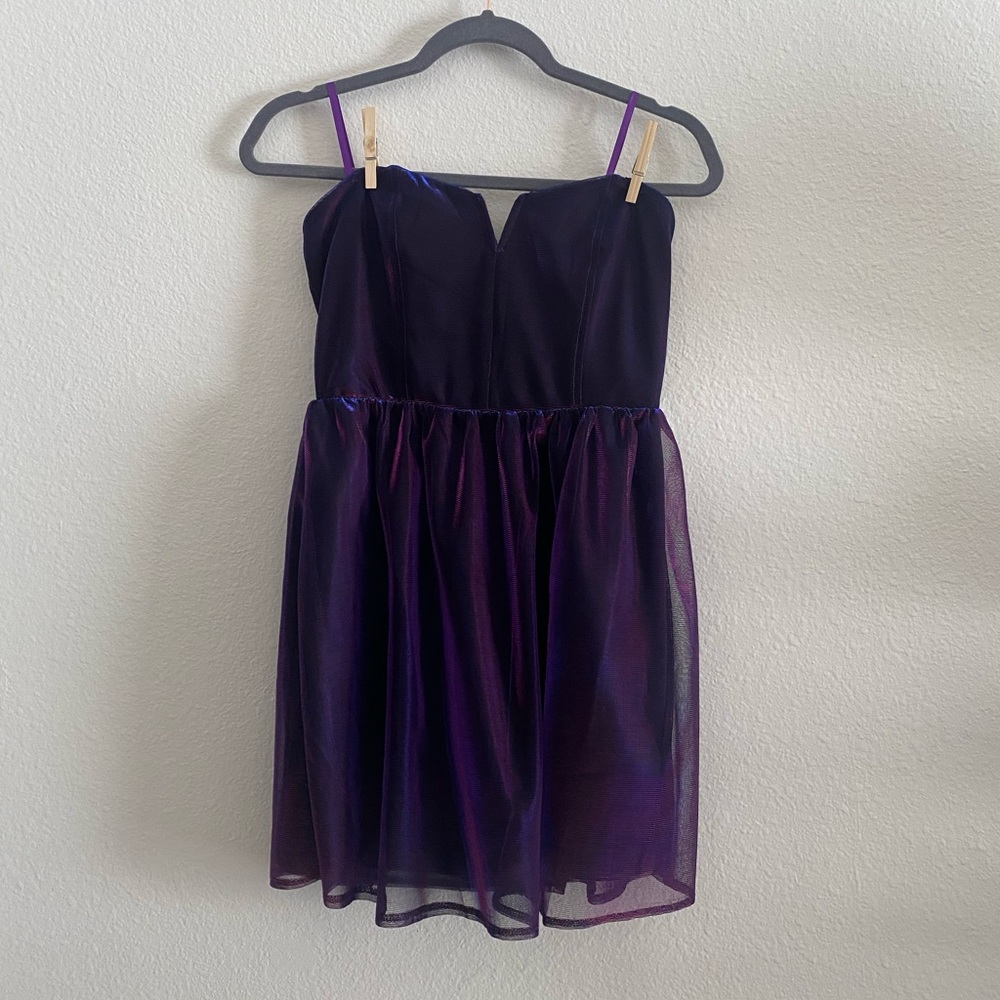 Urban outfitters strapless purple dress